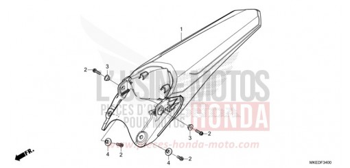 KOTFLUEGEL, HINTEN CRF450RM de 2021